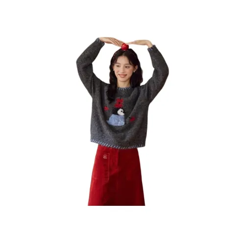 CHARM GLOW Серый Женский Трикотаж