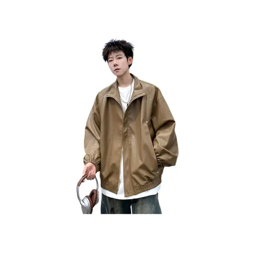 MEIPIN TANG Кожа Куртка Унисекс