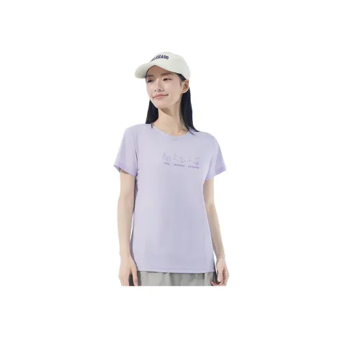 361° Темно-баклажаново-фиолетовые женские футболки