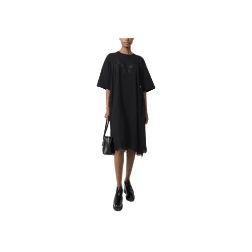 STELLA MCCARTNEY Black Женские Короткие Платья с Рукавами