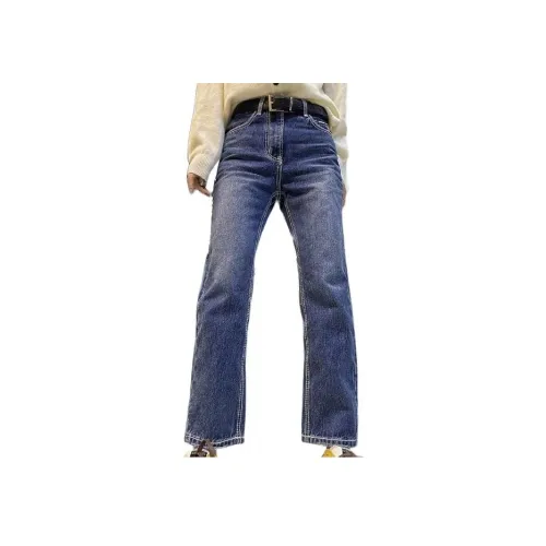 SIXUSICHOU Синие Женские Джинсы