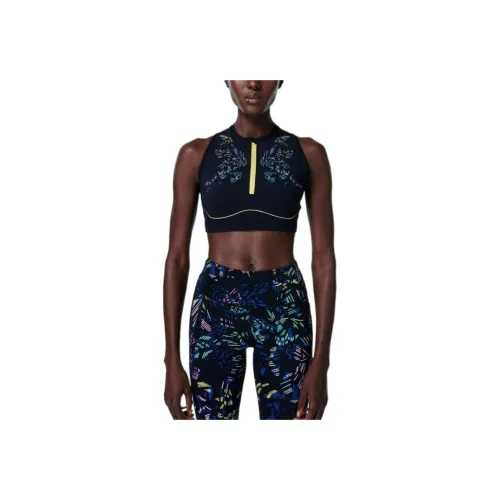 Sweaty Betty Черная подошва Рефракция Цветочный принт Женское спортивное белье