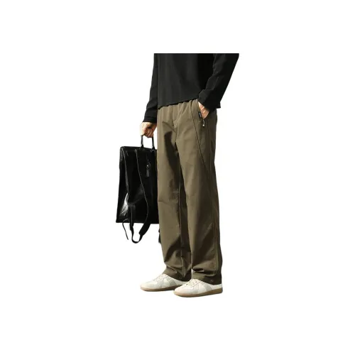 Xiyue Хаки Зеленые Мужские Повседневные Штаны
