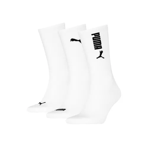 PUMA 3 шт Белый Унисекс MID Носки до икры