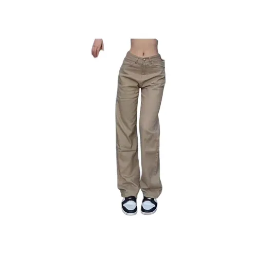 YEARNED Хаки Женские Джинсы