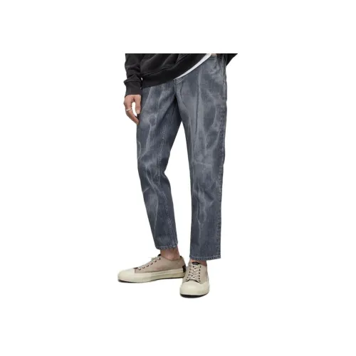 ALLSAINTS Мраморный серый Мужские Джинсы