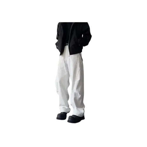 SOCKKEY Белый Унисекс Джинсы