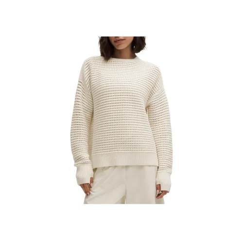 lululemon Хлопок Crochet Пуловер Свитер Женские