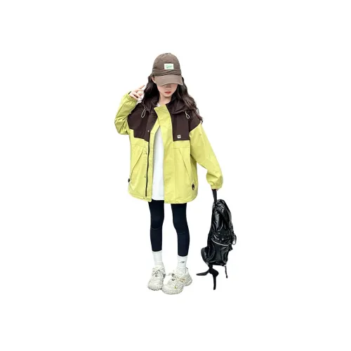 ЮЙЧЖАОЛИНЬ Имбирно-желтый Школьный возраст Ветровки