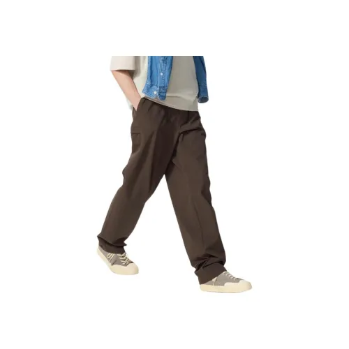 UNIQLO Темно-умбровые унисекс повседневные штаны