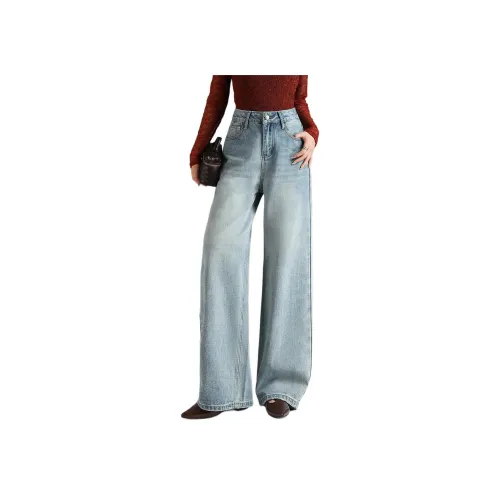 SEVEN FOR ALL MANKIND Светло-синие женские джинсы