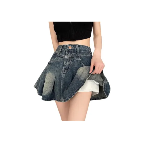 YEARNED Джинсовые короткие юбки Женские