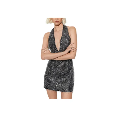 NASTY GAL Серебряные Женские Платья без рукавов