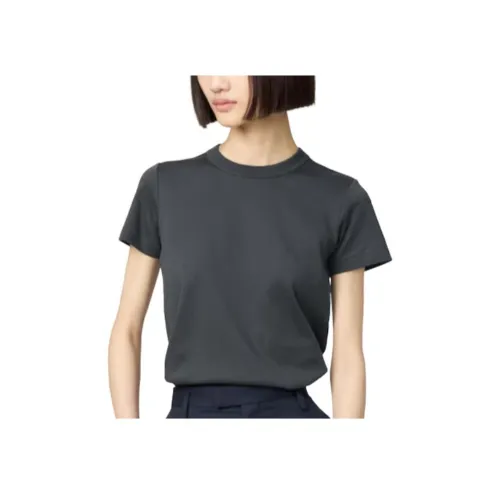 UNIQLO T-рубашка женская темно-серый цвет