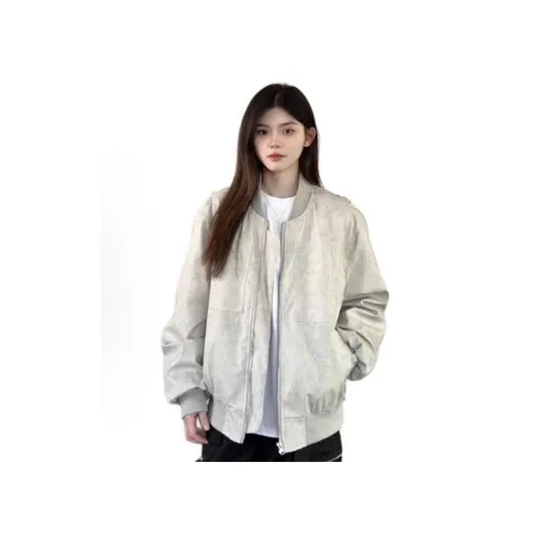 YEARNED Светло-серый унисекс куртки