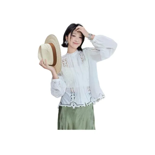 MEIYANG Белые Женские Рубашки