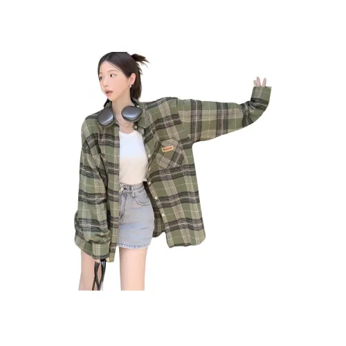 RDRE Зеленые Женские Рубашки