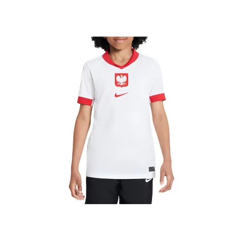 nike T-Shirt Красный Белый Подростки