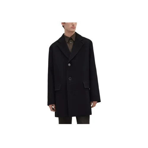 HERMES Черное Мужское Пальто