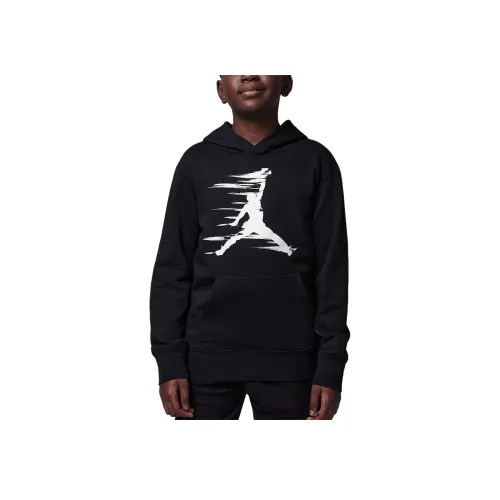 Jordan Свитшот MJ Flight MVP FW24 Флис Пуловер Черный Подростки