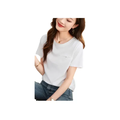 Mo Han Yi Mei T Рубашка Женская Белая