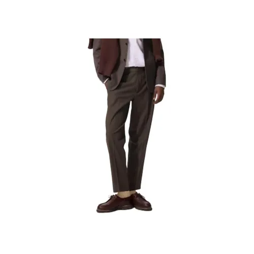 UNIQLO Повседневные брюки Мужские Темно-коричневые