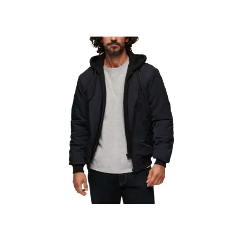SUPERDRY Мужские черные пуховики