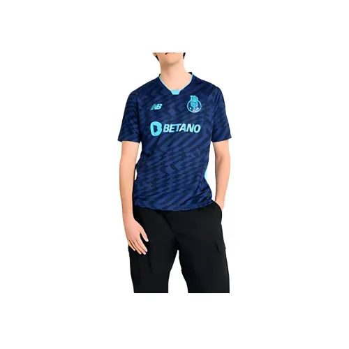 New Balance Футбол Джерси Мужской Синий