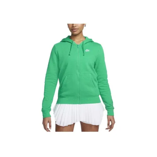 Nike Sportswear Club Флис Свитшот Женский Стадион Зеленый
