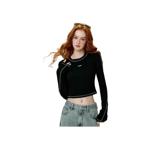 Coolhut Черный Женские Короткие Топы