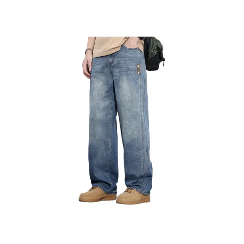 BALENO Винтажные синие мужские джинсы