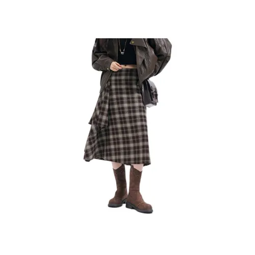 Dajia Poetry Осенний Зимний Повседневный Длинный Юбка Женская