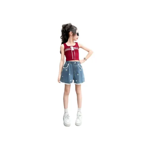 TIANCAIXIAOXIONG Цветочный Вышивка Шорты Kids Short