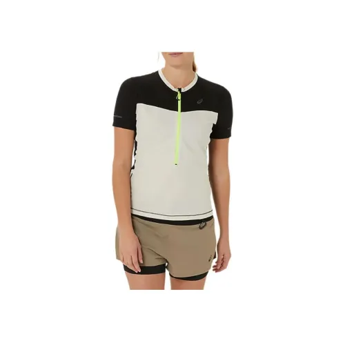 Asics WOMEN'SFUJITRAIL Стандартная футболка женская овсяного цвета