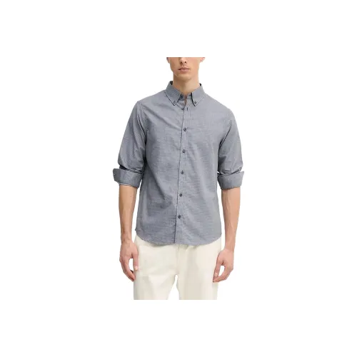 ARMANI EXCHANGE Blue Men's Shirts ARMANI EXCHANGE Синие Мужские Рубашки