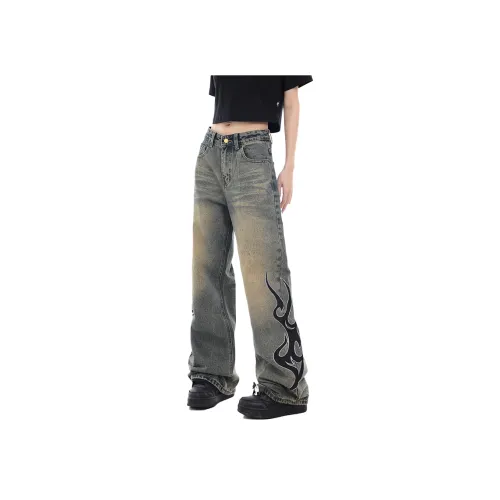 Beam Mix With Kimchi Джинсы Унисекс Винтажный Синий