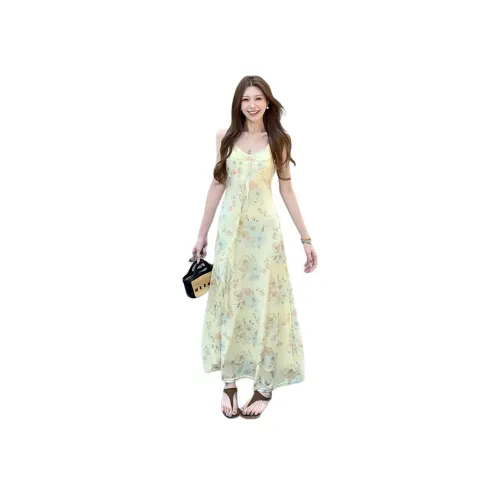 ZCDECO Желтые Женские Слиплатья