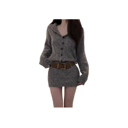 ZCDECO Длинное платье с длинными рукавами женское