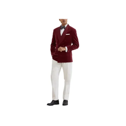 BRUNELLO CUCINELLI Белый Мужской Повседневный Брюки