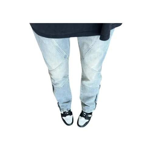 GANGZAI Синие Унисекс Джинсы