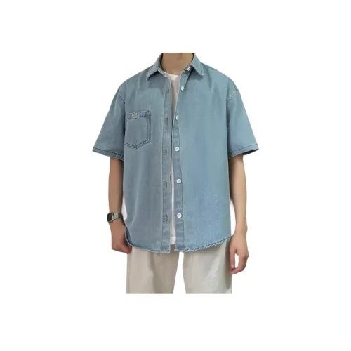 GANGZAI Короткий рукав рубашка унисекс