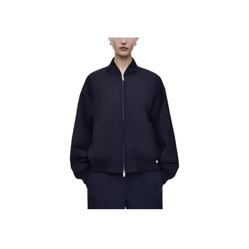 COS Куртки Пальто Женские Темно-синий