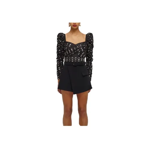 Self Портрет Черные Женские Рубашки