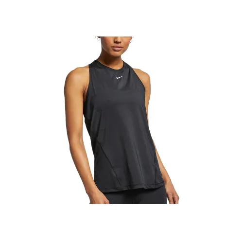 Nike Pro SS19 Sport Жилеты Женские Черный Белый