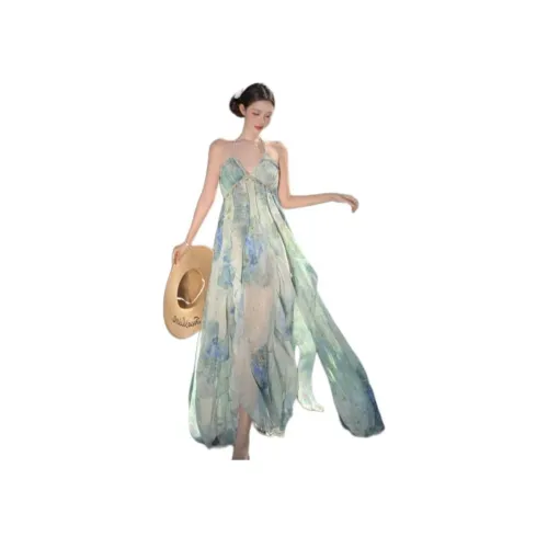 DTLUI Небесно-голубой Женские Слиплатья