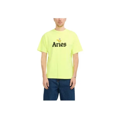 Aries Желтые Мужские Футболки