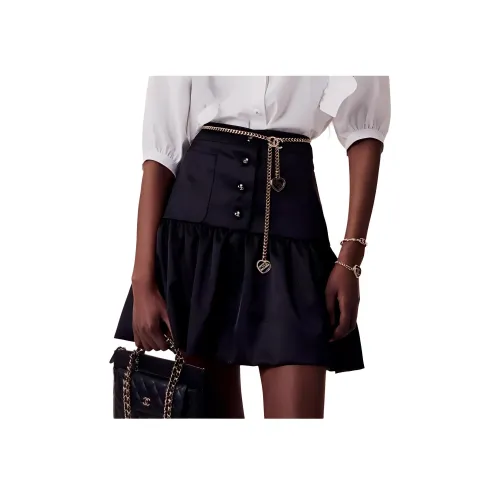 CHANEL Черные Женские Повседневные Короткие Юбки