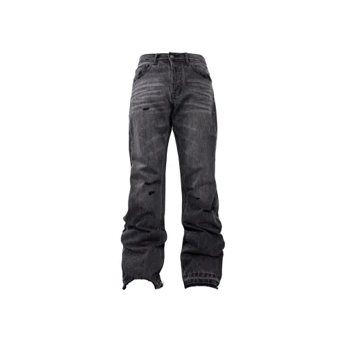 SOUTHTEENAGER Джинсы Унисекс Черные Штаны