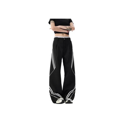 CAT'S PAW Черные Унисекс Костюмные Штаны