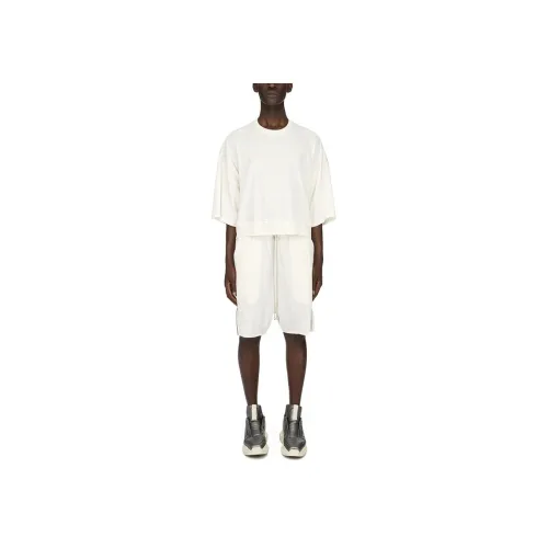 RICK OWENS совместный бренд Champion Co Branded Edition Белый Мужской Трикотаж